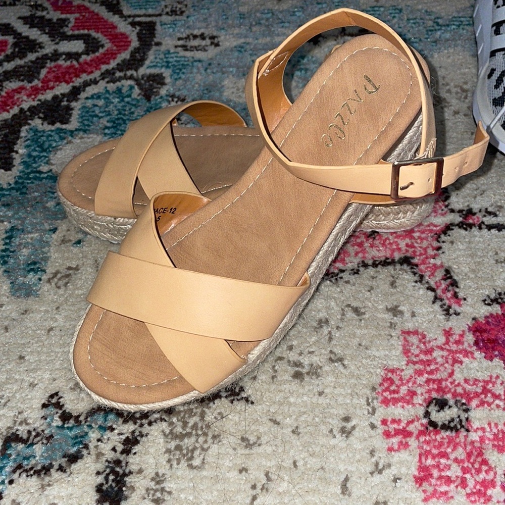 Tan Platform Sandals